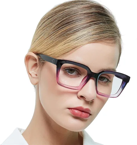 Miniatura 8 de MARE AZZURO Lentes de computadora para mujer, con bloqueo azul, elegantes lentes de juego para mujer, sin aumento