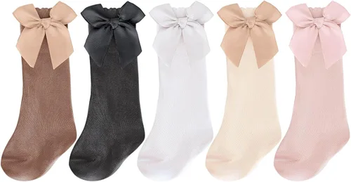 Miniatura 42 de DRESHOW BQUBO - Calcetines de punto para bebé, calcetines de algodón para niñas pequeñas