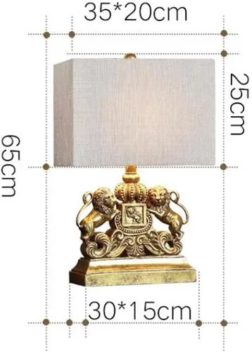 Miniatura 3 de Lámparas de escritorio con interruptor de botón de enchufe, lámpara de mesa creativa de león para dormitorio, mesita de noche, luz de escritorio