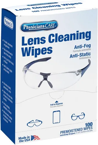 Miniatura 2 de PhysiciansCare - Toallitas antiempañantes y antiestáticas para lentes, 1 paquete, (100 unidades)