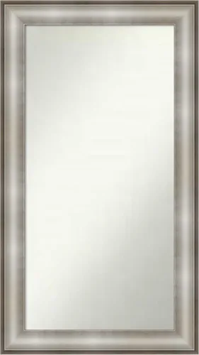 Miniatura 31 de Amanti Art Espejo de baño plateado para sobre fregadero, 28 x 47 pulgadas, espejo rectangular de plata imperial, marco de madera tradicional de gran