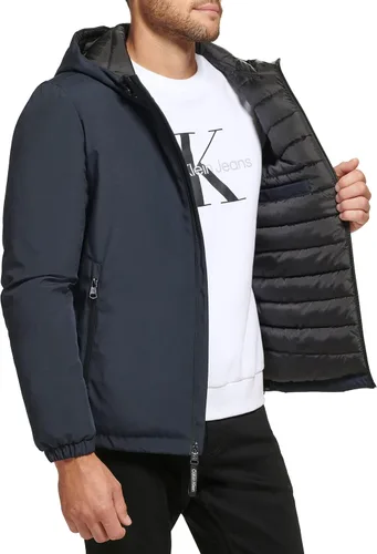 Miniatura 3 de Calvin Klein Chaqueta elástica clásica con capucha para hombre