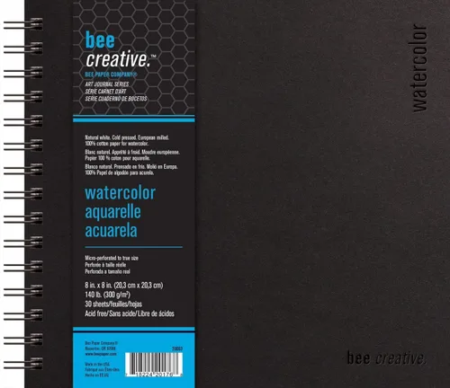 Miniatura 2 de Bee Paper - Diario de acuarela Bee Creative de 8" x 8