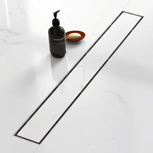 Miniatura 9 de Sharpeye - Drenaje cuadrado de 4 pulgadas con rejilla extraíble de inserción de baldosas, drenaje de piso cuadrado para ducha de acero inoxidable