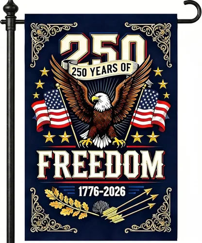 Bandera de Estados Unidos del 250 aniversario, bandera de Estados Unidos para celebración del 250 aniversario, decoraciones del 4 de julio, banderas