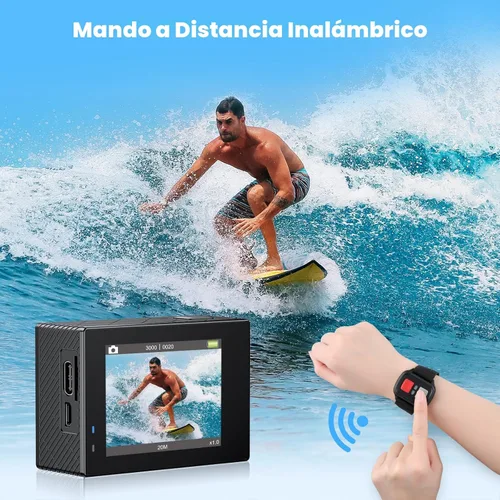 Miniatura 6 de AKASO Brave 4 Cámara de Acción con Empuñadura Flotante Impermeable y Paquete de Bolsa de Transporte - 4K30 20MP Ultra HD EIS 131ft Cámara