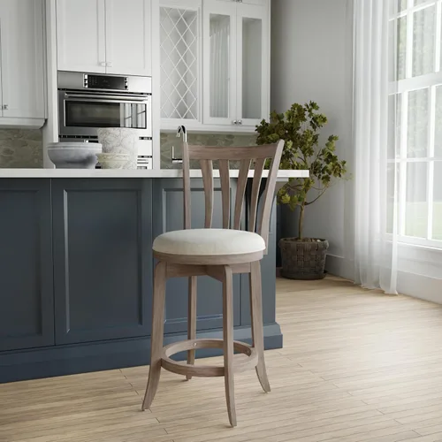 Miniatura 14 de Hillsdale Savana Taburete de cocina de madera, 29.5 pulgadas de alto, negro
