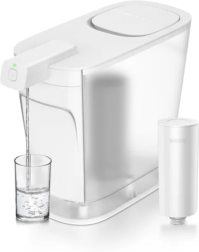 PHILIPS Jarra de filtro de agua de 20 tazas con filtro Plus - ADD5903, dispensador de agua recargable, filtro purificador de agua para puerta de