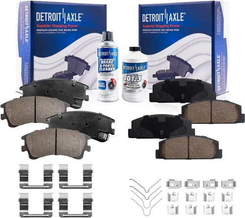 Miniatura 97 de Detroit Axle - Pastillas de freno traseras para Kia Sportage 2017-2022, Hyundai Tucson 2016-2021, pastillas de freno de cerámica 2018 2019 2020