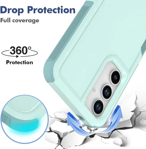 Miniatura 191 de Jeylly Compatible con Samsung Galaxy A22 5G Funda, Funda Samsung A22 5G con 2pcs protectores de pantalla de vidrio templado