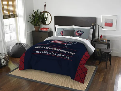 Miniatura 11 de Juego de edredón y funda de almohada para cama individual o matrimonial/queen, con licencia oficial de la NHL