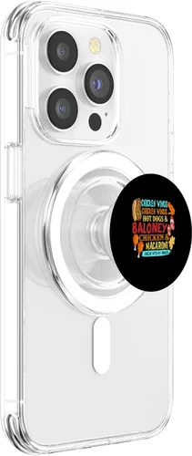 Miniatura 3 de Alitas de pollo para perros calientes y pollo Baloney y macarrones, PopSockets MagSafe PopGrip para iPhone