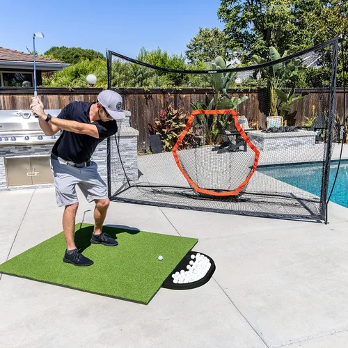 Miniatura 2 de GoSports All-Weather Golf Ball Trays with 70 Ball Capacity - Black or Green - Compatible with All Hitting Mats