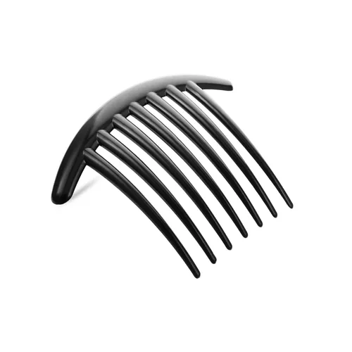Miniatura 3 de 20 piezas de 7 dientes, estilo francés, peine giratorio de plástico, accesorios para el cabello para mujeres (negro y marrón)