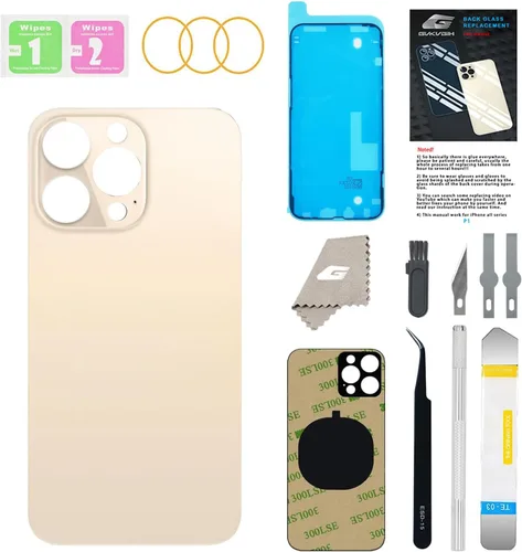 Miniatura 21 de Reemplazo de cristal trasero para iPhone 15Pro Max con herramientas Repir Big Hole OEM Rear Cover Glass Pre-Installed Internal Parts Easier