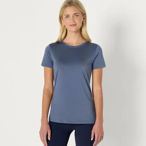 Miniatura 128 de Amazon Essentials Camiseta de manga corta con cuello redondo para mujer, de secado rápido, para entrenamiento, gimnasio, paquete múltiple