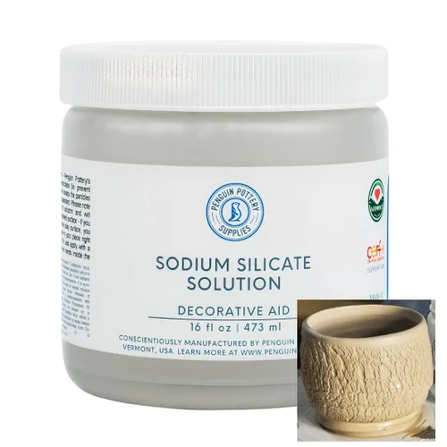 Penguin Pottery - Silicato de sodio para cerámica, desfloculante, vidrio líquido, silicato de sodio líquido, vidrio de agua, agua de sílice, vidrio