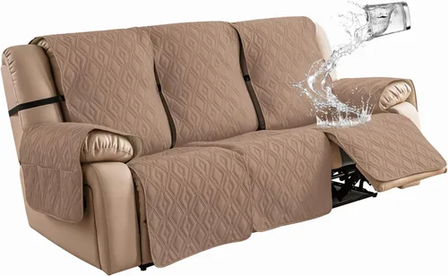 Miniatura 25 de Genina - Funda impermeable para sillón reclinable de dos plazas, funda antideslizante para sofá, funda para sofá reclinable de 2 plazas, funda