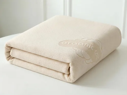 Miniatura 2 de Protector de Colchón Orgánico Impermeable Individual – Parte Superior de Algodón Orgánico Suave – Cubierta Silenciosa y Transpirable de 250 GSM