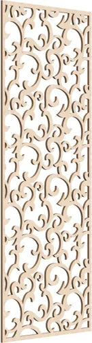 Miniatura 125 de Wheatland Paneles de pared decorativos de madera con calado, 9 3/8 pulgadas de ancho x 24 3/8 pulgadas de alto x 1/4 de alto, nogal