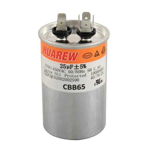 Miniatura 6 de 12.5 uF MFD ±6% 370/440 VAC CBB65 Condensador de arranque ovalado para arranque del ventilador y aire acondicionado o bomba de calor