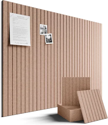 Miniatura 75 de Tablero de anuncios de fieltro grande de 36 x 24 pulgadas, alternativa al tablero de corcho – Paquete de 6 con 40 pestañas adhesivas extraíbles