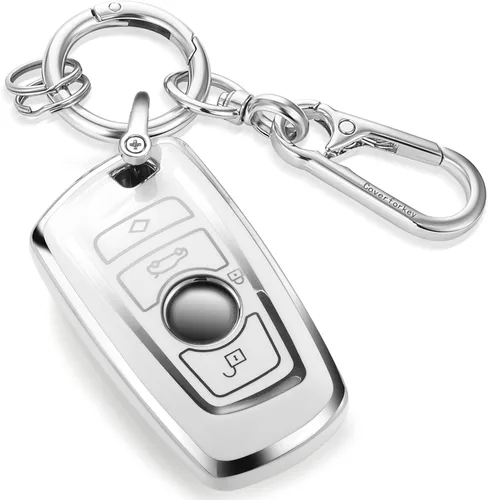 Miniatura 68 de Funda para llavero GMC con llavero de cuerda trenzada de metal antipérdida, exquisita funda suave para Tahoe Acadia Terrain Yukon Yukon XL Silverado