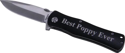 Miniatura 3 de Best Poppy Ever - Cuchillo de bolsillo plegable, gran regalo para el día del padre, cumpleaños o regalo de Navidad para papá, abuelo, abuelo, papá