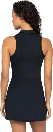 Miniatura 3 de 90 Degree By Reflex Vestido de tenis plisado con espalda cruzada y cuello