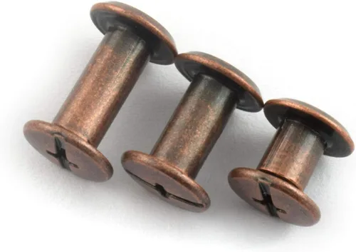 Miniatura 3 de LQ Industrial 75 juegos de tornillos de bronce rojo M5 Chicago Kit surtido de tornillos de cabeza Phillip ranurada para remache de montaje de Rojo