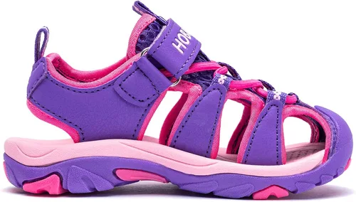 Miniatura 5 de BODATU - Sandalias de verano para niños y niñas, para exteriores, playa y deportes, con puntera cerrada (para bebé, niñas y niños pequeños y grandes)