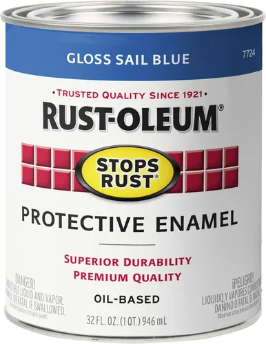 Miniatura 48 de Rust-Oleum 7765502 - Pintura anti-óxido para aplicación con brocha, cuarto de galón, color rojo real brillante, (paquete de 1)