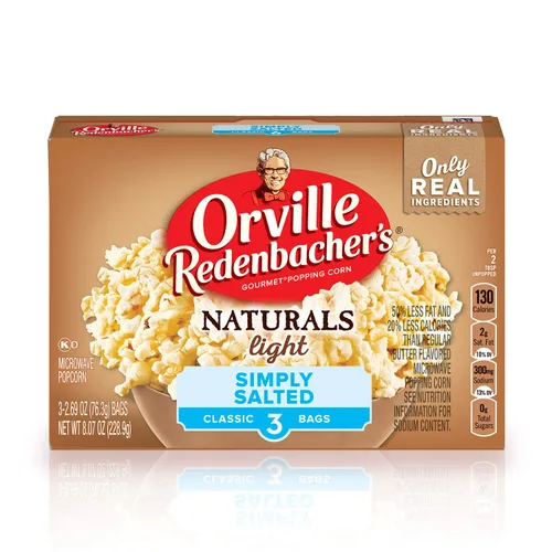 Orville Redenbacher's Naturals Simply Salted palomitas de maíz, bolsa clásica, 3 unidades