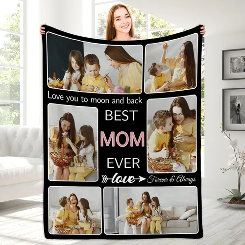 Miniatura 8 de Manta con fotos personalizada para novio, regalos del día de San Valentín, manta de fotos personalizada, regalos de novio de novia, regalos del día