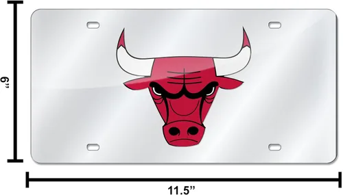 Miniatura 6 de Rico Industries Placa de matrícula metálica con incrustaciones láser de la NBA