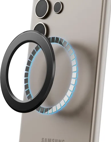elago Anillo magnético compatible con accesorios MagSafe, paquete de 2 anillos magnéticos para iPhone 17/16/15/14/13/12/11, serie Galaxy, guía