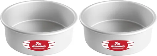 Miniatura 68 de Fat Daddio's PRD-1BOX Moldes Redondos para Pastel Mini Tier de Aluminio Anodizado para Una Caja de Mezcla, Juego de 3, Plateado