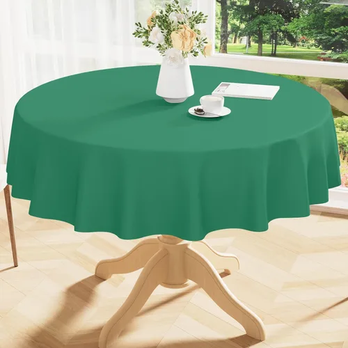 Miniatura 37 de Smiry Mantel cuadrado de vinilo impermeable de 54x54 pulgadas, protector de manteles de vinilo lavables, funda de mesa resistente a derrames