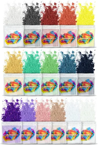 Miniatura 8 de MARBLERS Juego de colorantes en polvo de mica seguros para labios [Nudie 8 colores] Cosmético Pigmento de resina epoxi Tinte No tóxico