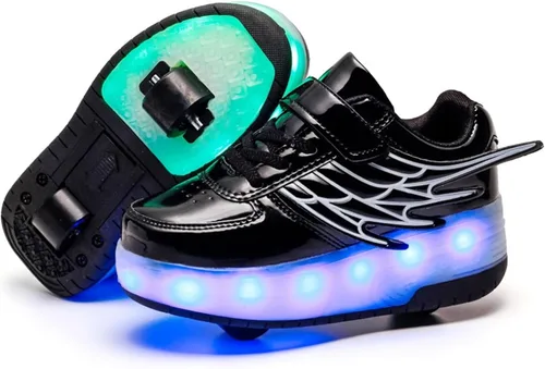 Roller Skate Shoes for Kids Boys Girls LED Roller Sneakers Light Up Fashion Flashing Wheels Shoes Rechargeable