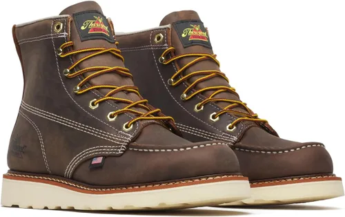 Miniatura 9 de Thorogood American Heritage Botas de Trabajo con Puntera Mocasín de 6" para Hombres - Puntera Suave, Cuero de Grano Completo Premium con Suela