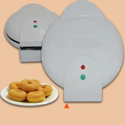 Miniatura 5 de Mini máquina para hacer donas, portátil antiadherente eléctrico para donuts, mini máquina de quiche para desayuno de niños, aperitivos, postres