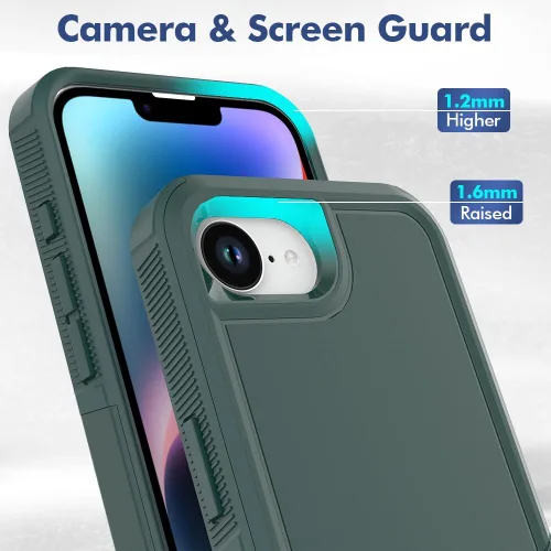 Miniatura 156 de Jeylly Funda para iPhone SE/Funda para iPhone 5S, Exterior de Plástico Duro que Absorbe Golpes + Interior de Silicona de Goma Defensor contra