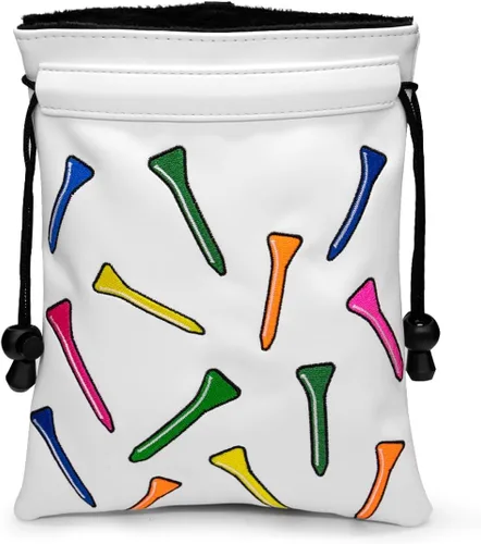Miniatura 9 de montela golf Bolsa para objetos de valor, Bolsa para bolsa de golf con cordones Bolsa para tees de golf de cuero Bolsas para tees de golf