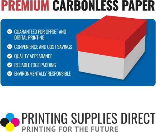 Miniatura 3 de Papel autocopiativo superior de 8.5 x 11 pulgadas, 2 partes inversas (canario/blanco brillante), 2000 juegos, 4000 hojas, (8 resmas)