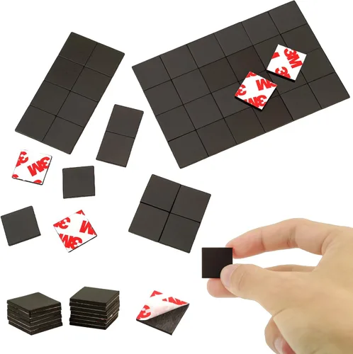 Miniatura 16 de Tira de cinta magnética precortada, cuadrados magnéticos finos con autoadhesivo (576 unidades de 3/4 pulgadas x 3/4 pulgadas), imanes adhesivos