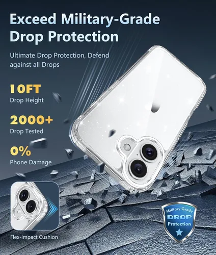 Miniatura 922 de FNTCASE Funda para iPhone 13 Pro-Max: Fundas magnéticas transparentes compatibles con Magsafe Slim anti amarillamiento protección contra caídas
