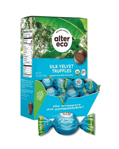 Miniatura 10 de Trufas de chocolate Organic Velvet de Alter Eco, 0.42 onzas (paquete de 60)