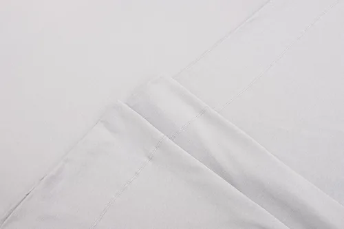 Miniatura 6 de Juego de sábanas de cama 100% algodón con bolsillo profundo - Tejido jersey de camiseta - Extra suave - Fácil ajuste - Juego de 4 piezas con fundas