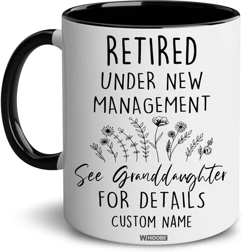 Miniatura 9 de WHIDOBE Regalos de jubilación para mujeres, regalos de jubilación para abuela, mujer, mamá, compañera de trabajo, taza jubilada bajo nueva gestión